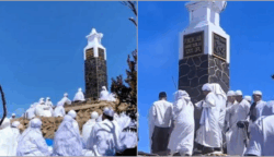 Rombongan berpakaian serba putih yang viral karena melakukan ritual spiritual di Puncak Hargo Dumilah, Gunung Lawu, ternyata merupakan jamaah Nahdlatul Ulama (NU) asal Desa Sambongbangi, Kecamatan Kradenan, Kabupaten Grobogan, Jawa Tengah.